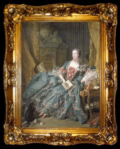 framed  Francois Boucher Madame de Pompadour, ta009-2